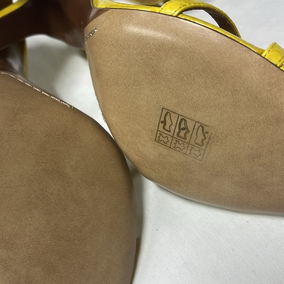 Ralph Lauren purple label woman’s Yellow High Heels size 38 made in Italy. - Picture 9 of 16